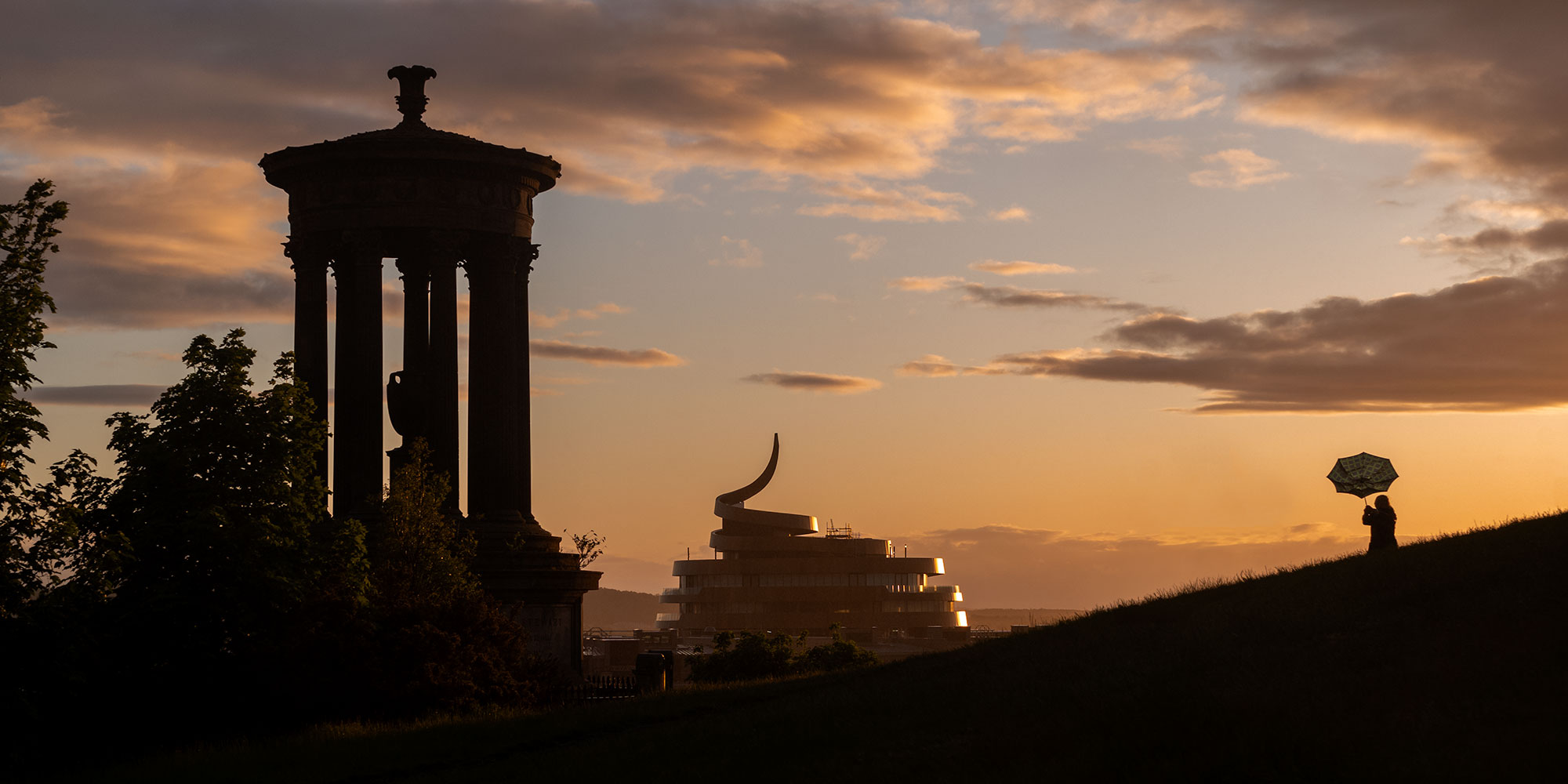 calton hill Edinburgh Sunset