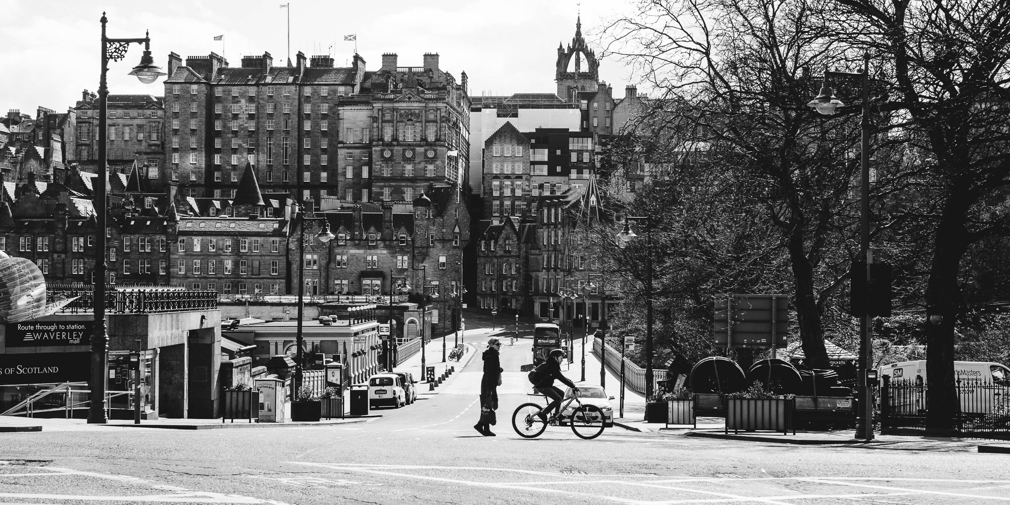 Edinburgh during lockdown in April 2020