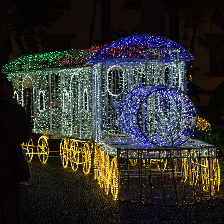 Christmas lights in Funchal Madeira