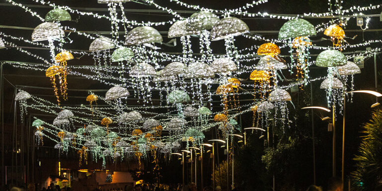 Christmas lights in Funchal Madeira